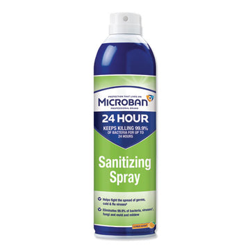 Microban® 24-hour Disinfectant Sanitizing Spray, Citrus, 15 Oz Aerosol Spray freeshipping - TVN Wholesale